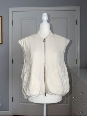 Arch4 Cashmere Sleeveless Zip Puff Vest